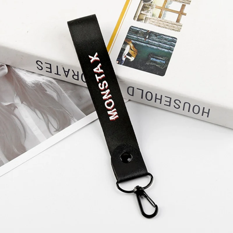 MONSTA X KPOP Name Laser Lanyard Keychain Keyring Cellphone Holder Strap Bag Pendant Accessory image 4