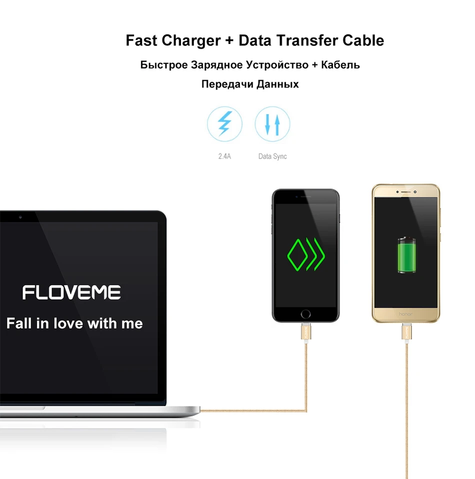 Magnetic USB Cable Upgraded 1 Line 2 USB For iPhone 7 6 6S Plus 5 5S SE Cables Micro USB (8)