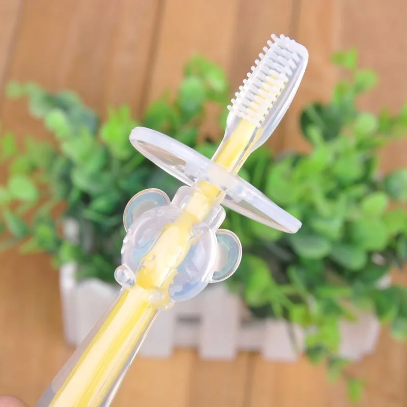 Мягкие силиконовые жевательные Зубная щётка резиновые зубы массажер Кисточки Малыш младенческой детские товары