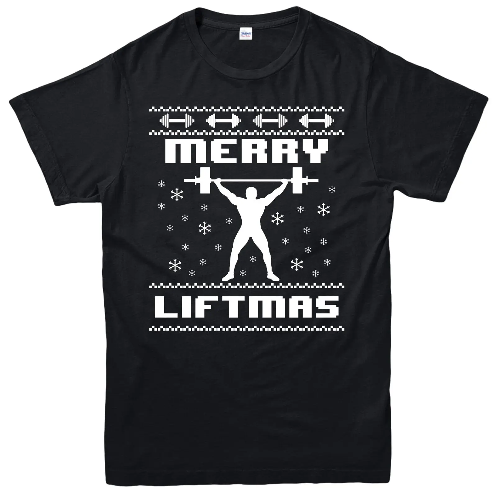 عيد الميلاد تي شيرت ، ممارسة رياضة Weightlifters Fetsive هدية البالغين والاطفال قمزة أعلى مريحة t قميص عارضة قصيرة الأكمام طباعة t