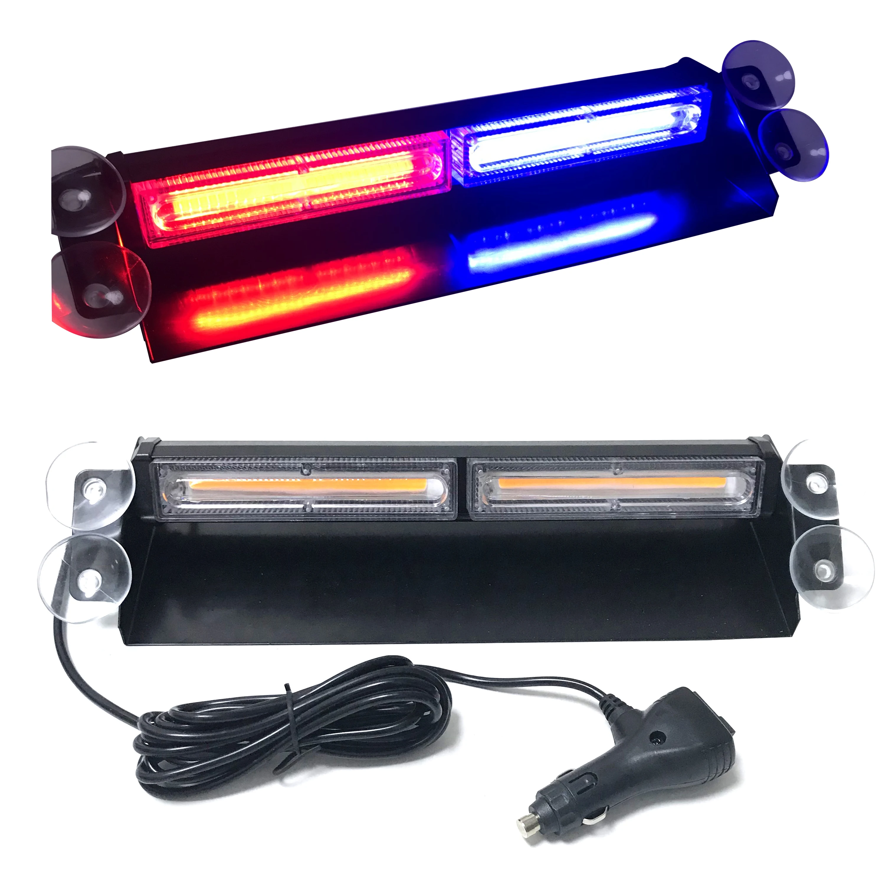 

Red Blue Yellow 36W LED COB Car Strobe Warning Light Vehicle LED Emergency Flashing Light Police Traffic safety Signal lamp