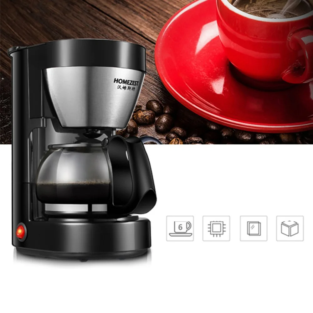 

New Coffee Maker With Anti Drip Feature Semi-automatic Espresso Machine 600ML With Ergonomic Handle Filter
