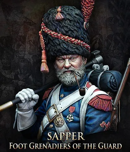 719-- sapper foot grenadiers of the guard bust 