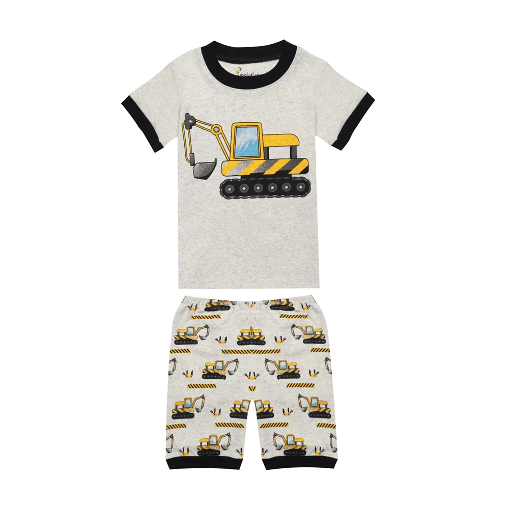 100 г., новые летние хлопковые пижамы для мальчиков roupas infantis menina/короткая Пижама для девочек от 1 до 8 лет, детские пижамы - Цвет: CG14
