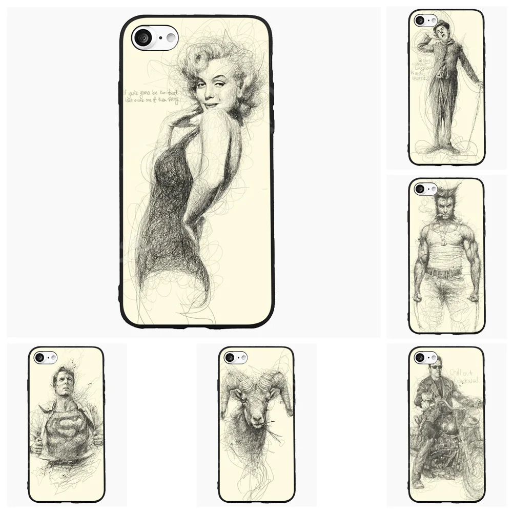 Marilyn Monroe Cell Phone Case For iPhone 5 6 7 s Plus For Samsung
