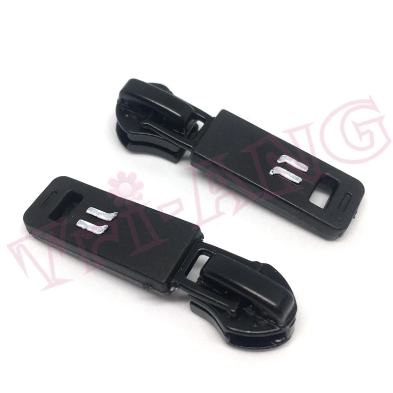 (20pcs/lot) Quality 5 Black Color Zinc Alloy Zipper Sliders for Nylon