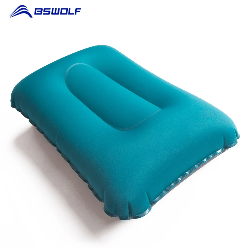 

BSWolf Square Pillow Travel To Blow Air Pillow Inflatable Outdoor Camping Portable Plane Nap Pillow Sleep