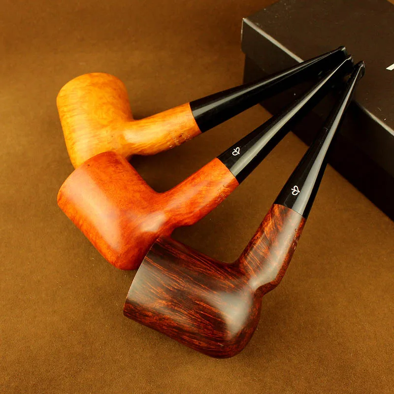 3 Colors New Briar Wooden Tobacco Smoking Pipe High Quality Tobacco Pipe AA0004in Tobacco Pipes