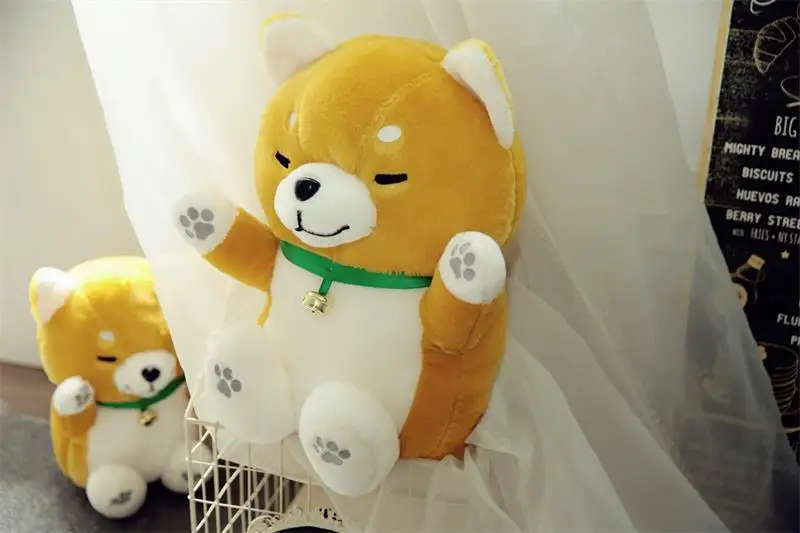 Новый стиль мультфильм Шиба ину жира собака плюшевые игрушки большой 40 см Мягкая кукла подушка игрушка Рождественский подарок b1607