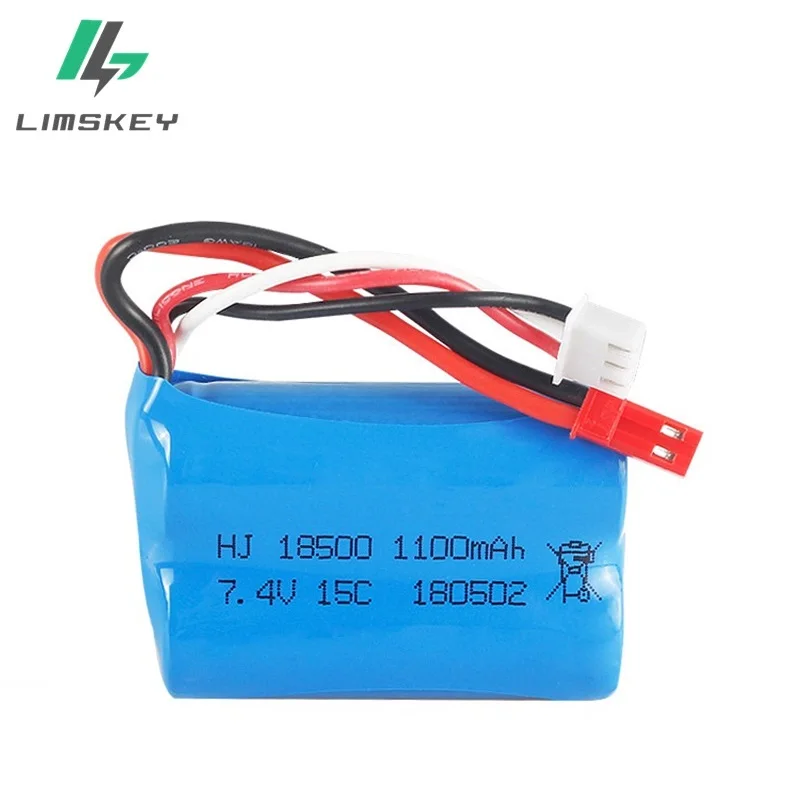 7,4 V 1100 mAH 15C Lipo батарея для MJX T10 T11 T34 HQ 827 871 батарея для вертолета с дистанционным управлением 7,4 V 1100 mAH 18500 батарея для игрушек