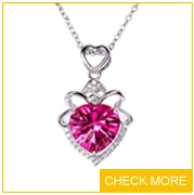Дизайн, романтическое серебро 925 пробы, натуральный розовый топаз, драгоценный камень, в форме сердца, Очаровательное ожерелье, Подвеска для женщин