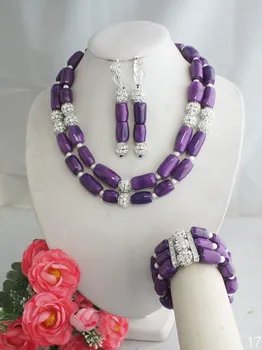 

free shipping !!! Z-4414 Hot Sale Amazing Purple Coral Beads Jewelry Set