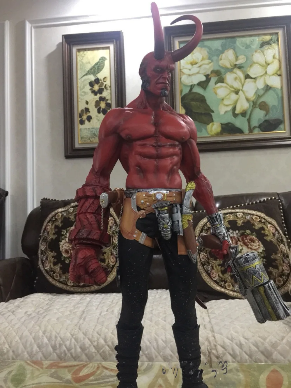 1/4 Hellboy фигурка дыма Hellboy Wouded Рог крутая Коллекционная модель игрушки