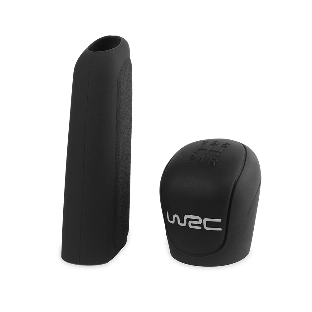 Hand Brake Cover Gear Head Cover 2pcs Silicone Car Gear Shift Knob Cover For 9-13 Ford Focus
