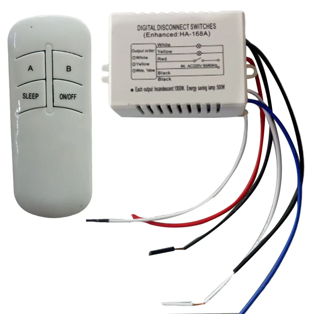 

ON/OFF 3Ports/2Ports Lamp Light Digital Wireless Wall Remote Control Switch Receiver Transmitter