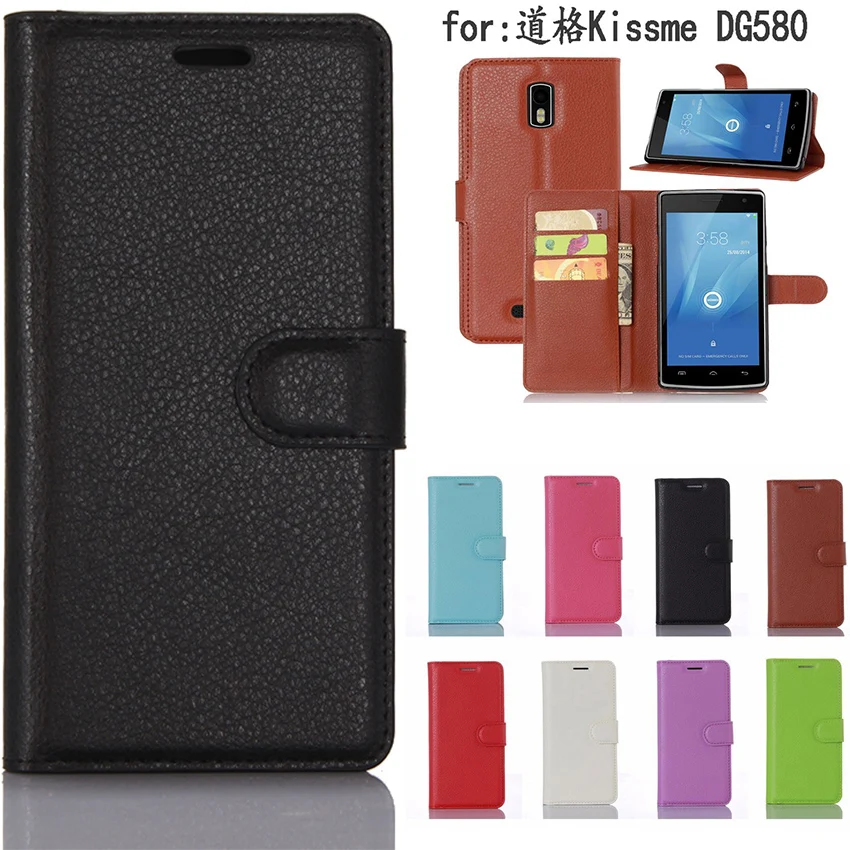 

Doogee Kissme DG580 Case, New Fashion Flip PU Leather Phone Cases for Doogee Kissme DG580 Phone Funda Capa Bag Couqe Fundas