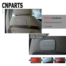 CNPARTS для Mercedes Benz W212 Mercedes E Class AMG автомобильные наклейки Декоративные Чехлы на спинку сиденья аксессуары