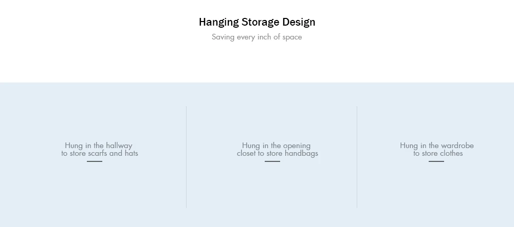 Xiaomi Youpin Mi Home Hanging Storage Bag 5 Layers Natural Household Closet Organizer  