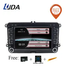 LJDA 2 Din 7 дюймов dvd-плеер автомобиля для VW Golf 6 Гольф 5 пассат б6 б7 CC SEAT leon tiguan Skoda Octavia мультимедиа gps Радио автомагнитола магнитола