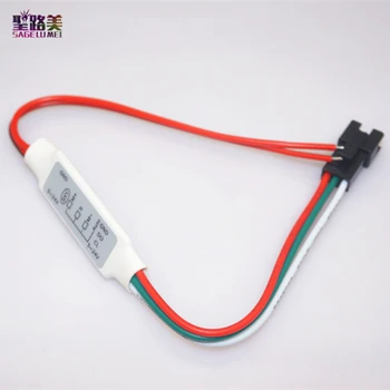 

DC5V-12V Mini RGB 3key LED Controller Dimmer for ws2811 ws2812b Dream Full Color LED Strip lights ribbon tape
