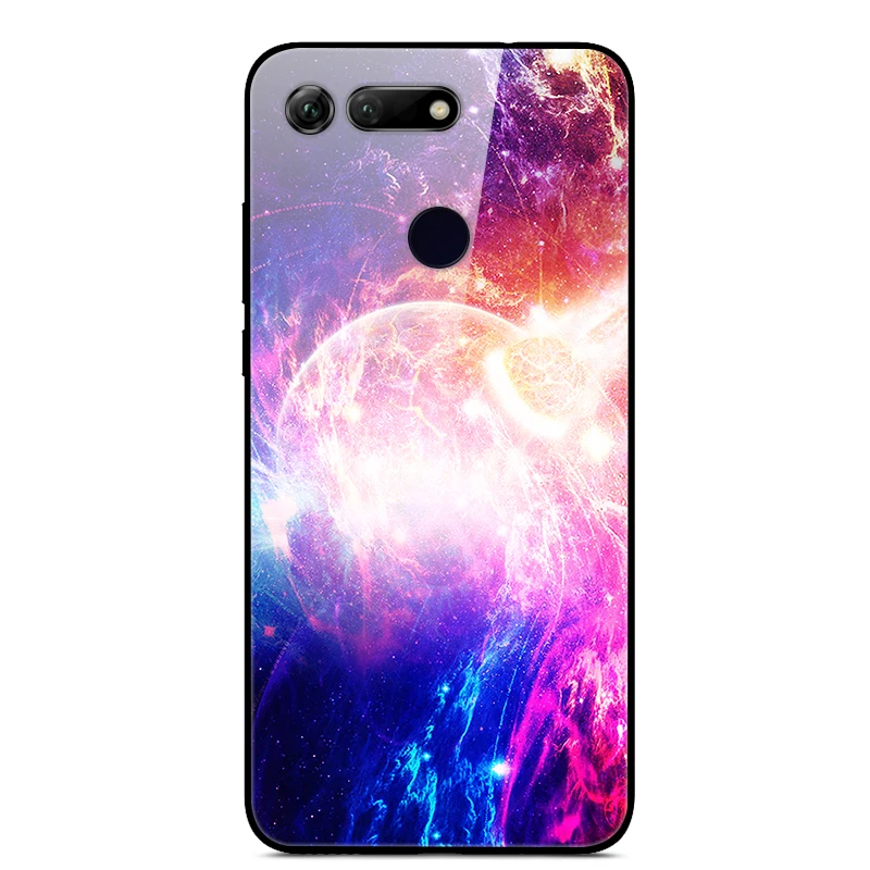 Honor View 20 чехол 6," закаленное стекло Твердый чехол для huawei Honor View 20 PCT-L29 крышка мягкий TPU бампер на Honor View20