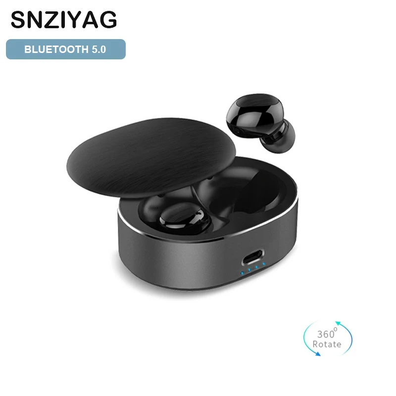 

SNZIYAG B20 Bluetooth 5.0 TWS Wireless Earphone Touch Mini Earbuds With Dual MIC 360 Degree Rotation Charging Case Earphones