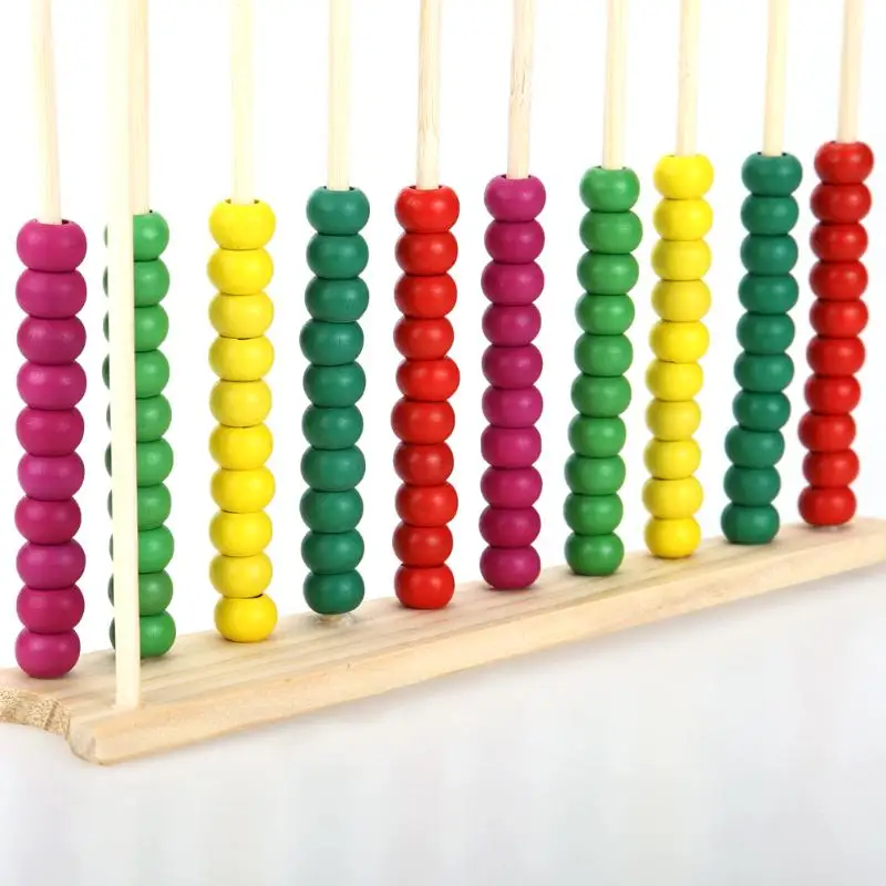 Блок Abacus Детский развивающий подсчет целых чисел обучающая деревянная игрушка для малышей Дети обучающая математическая игрушка расчетные бусины