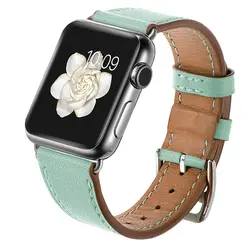 Кожаный ремешок для Apple watch band 4 44 мм 40 мм women's iWatch series 4 3 2 1 42 мм 38 мм модный браслет Сменный ремень