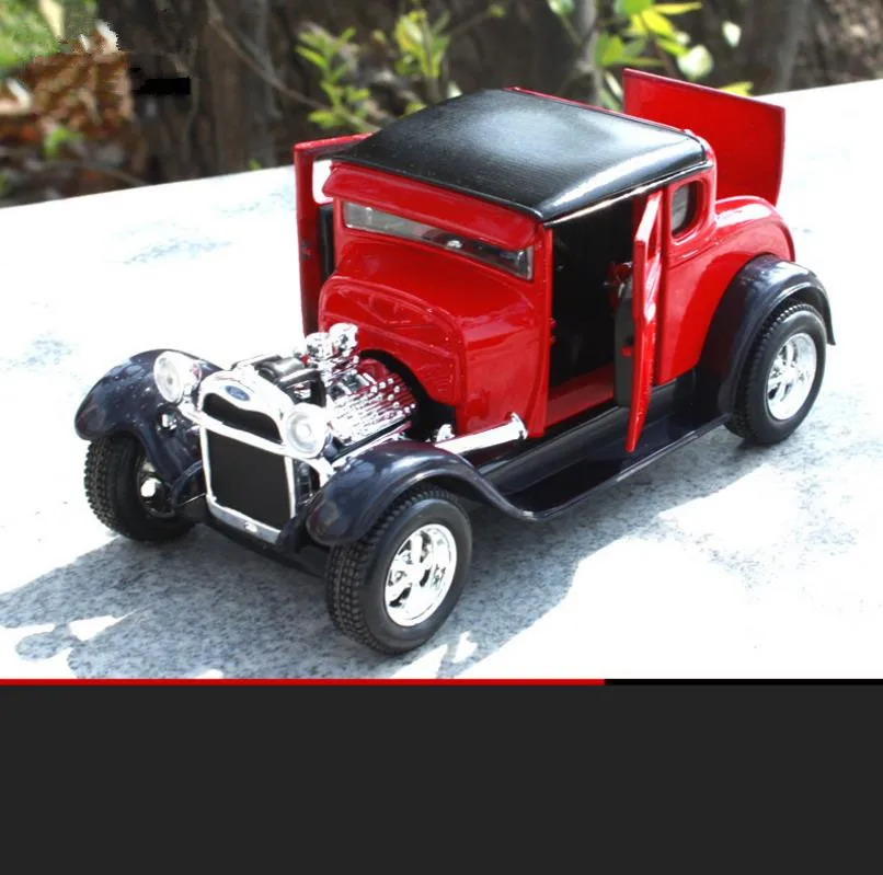 1:24 игрушечный автомобиль из передового сплава 1929 Ford MODEL L Винтажный Классический 3