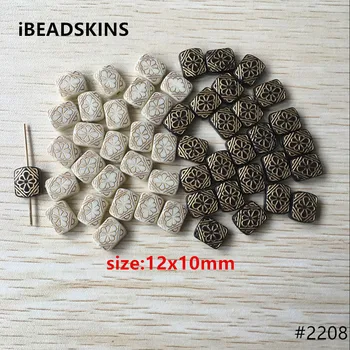 

(choose color) 12x10mm 1000pcs/lot Acrylic cuboid shape antique style Beads for Jewelry DIY #2208 (Design as shown)