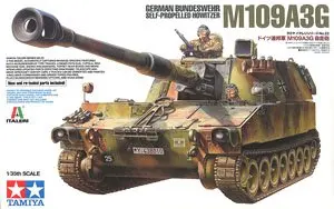 TAMIYA 37022 немецкие федеральные силы защиты M109A3G 155 мм самоходные гаубицер|tamiya|german |