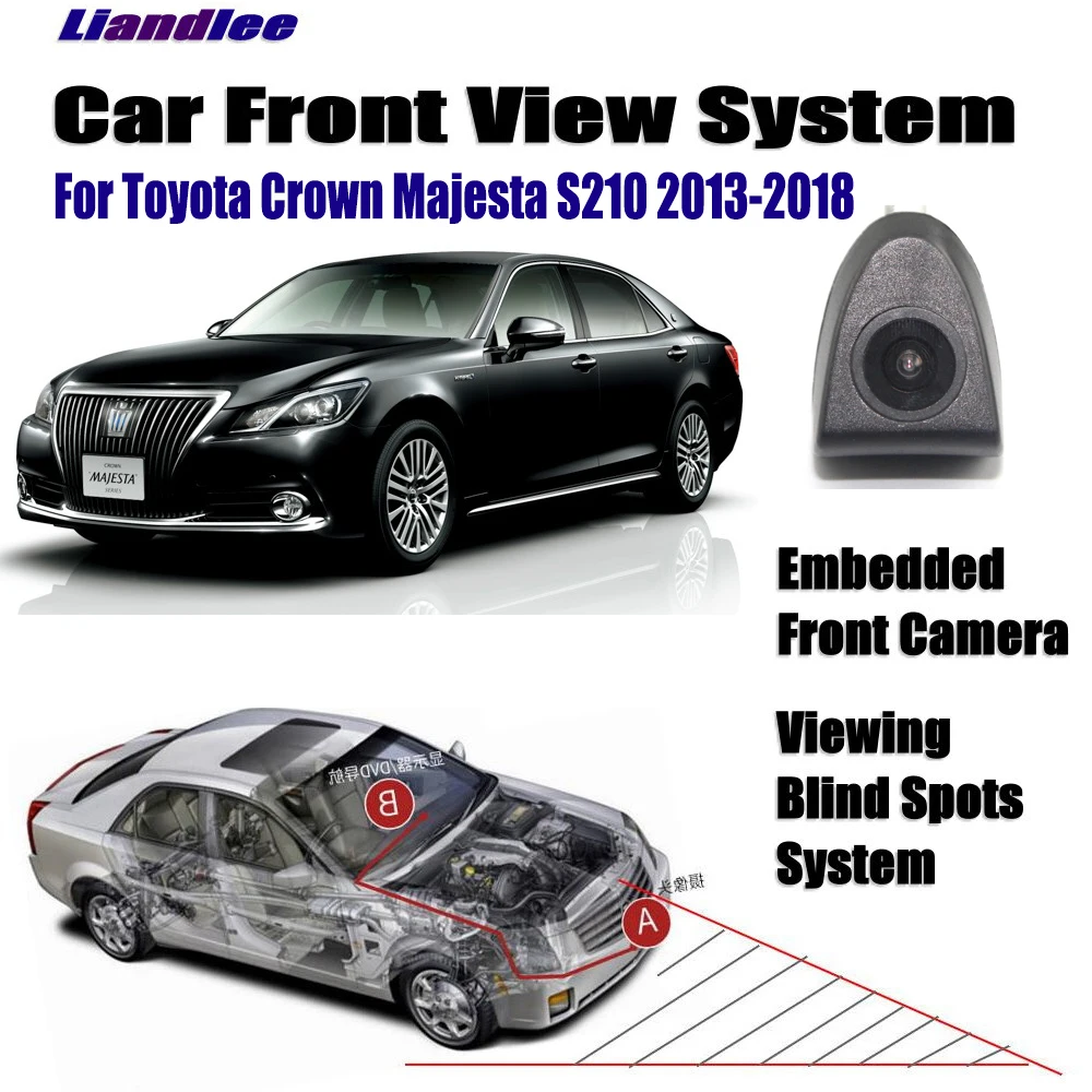 

Car Front LOGO Grill Camera For Toyota Crown Majesta S210 2013-2018 2015 Not Reverse Rearview Parking CAM Wide Angle