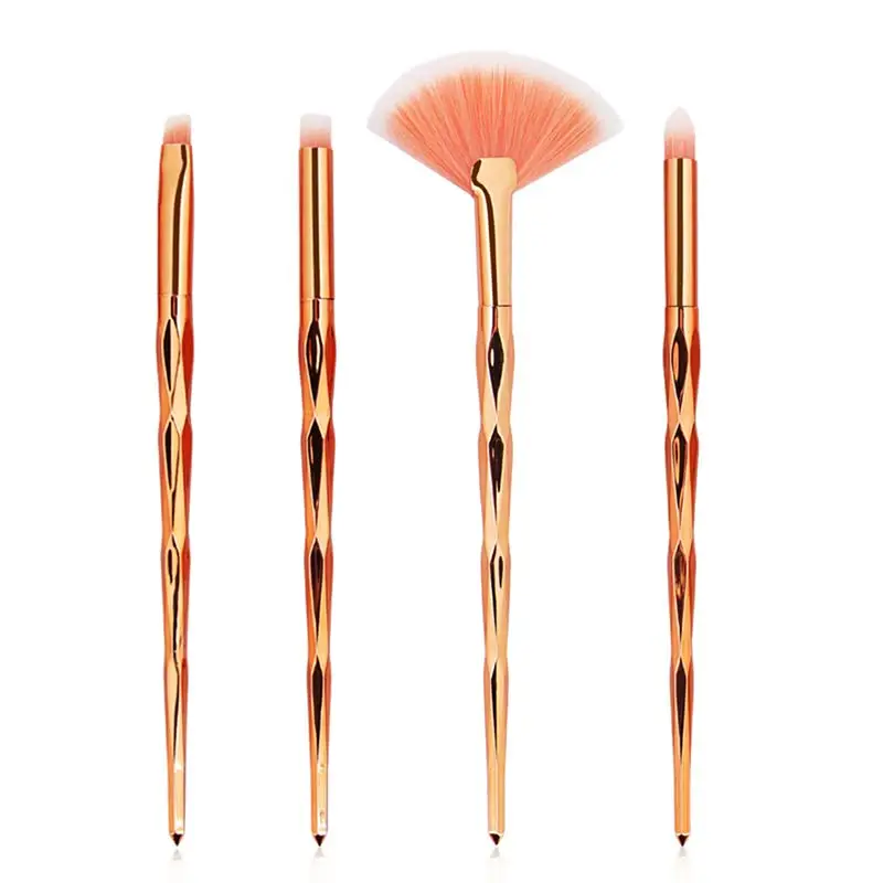 

4PCS Unicorn Makeup Brushes Set Foundation Blush Face Powder Eye Makeup Shadow Brush Powder Shadow Foundation Makeup Eye Face