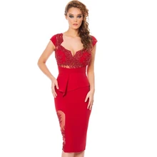 2015 Sexy Red Kurze Cocktailkleider Mit Spitze Appliques und Perlen Vestidos De Festa Robe Cocktail 2015 China Online-Shop
