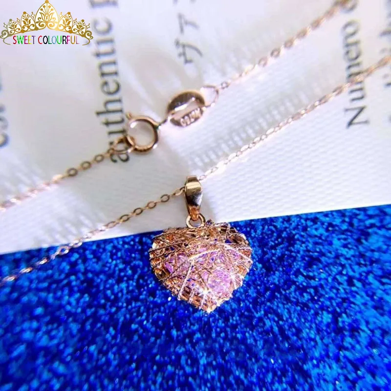 Романтическое бриллиантовое ожерелье 18 K love