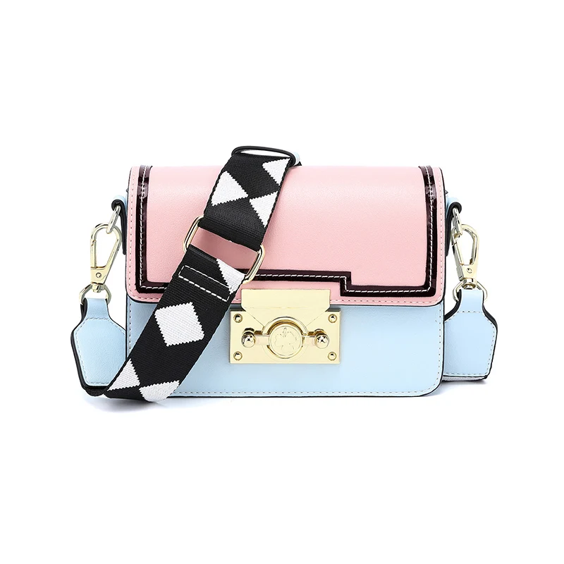 

YOUR MOON 2018 Fashion Ladies Clutch bags Crossbody Messenger bags Red Silver summer bag Pink Silver Contrast small square bag