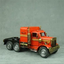 Ручной работы металлический грузовик Трактор Модель Винтаж Железный арт Оптимус Прайм грузовик декор ремесло орнамент подарок для отца и коллекции искусства