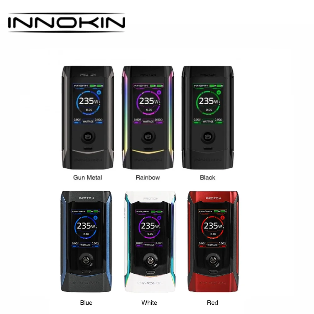 New Original 235W Innokin Proton TC Box MOD Max 235W Output Powered By Dual 18650 Battery Huge Power Vape Box Mod Vs X-Priv Mod New Original 235W Innokin Proton TC Box MOD Max 235W Output Powered By Dual 18650 Battery Huge Power Vape Box Mod Vs X-Priv Mod