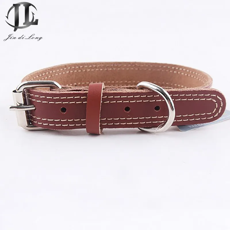5 Piece / Set Good Quality Genuine Leather High grade Leather Pet Collars Dog Collar Luxury Chic ...