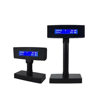 

LCD210B Small Characters LCD Display For POS Register Price Monitor White-Blue Colorful Customer Display