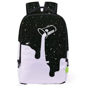 

3D Saddle Bag Backpack Unisex School Backpack Student Backpack Student Backpack (Cup, Pouring Water)