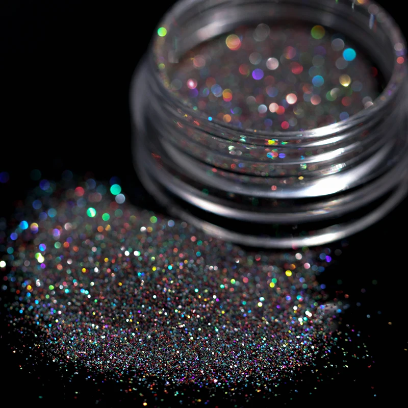 

3 Boxes 2g Holographic Gradient Nail Glitter Powder Shining Sugar Glitter Pigment Dust Powder Manicure Nail Art Decoration