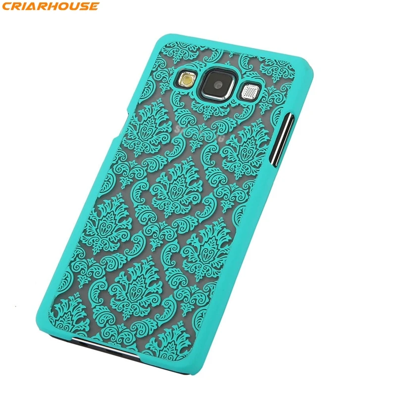 

For Samsung Galaxy A3 A5 J7 2015 A300 A500 J700 Matte PC phone case Vintage Damask Flower Pattern cover