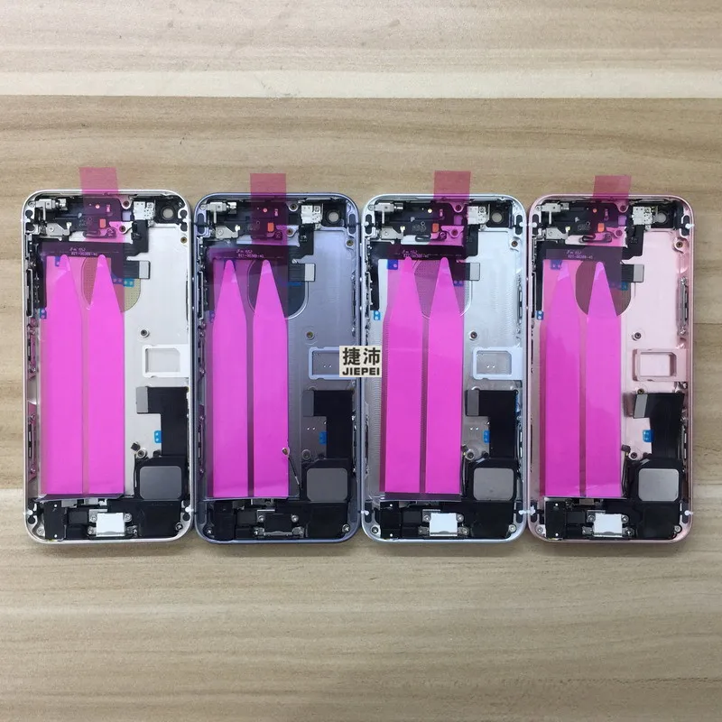 

JIEPEI For iPhone SE Back Middle Frame Chassis Full Housing Assembly Battery Cover Door Rear with Flex Cable