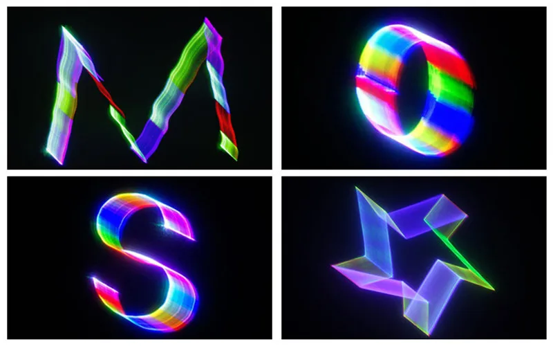 500 МВт RGB 3D лазерный свет с 2D лучом проектор многоцветный мультфильм лазерная