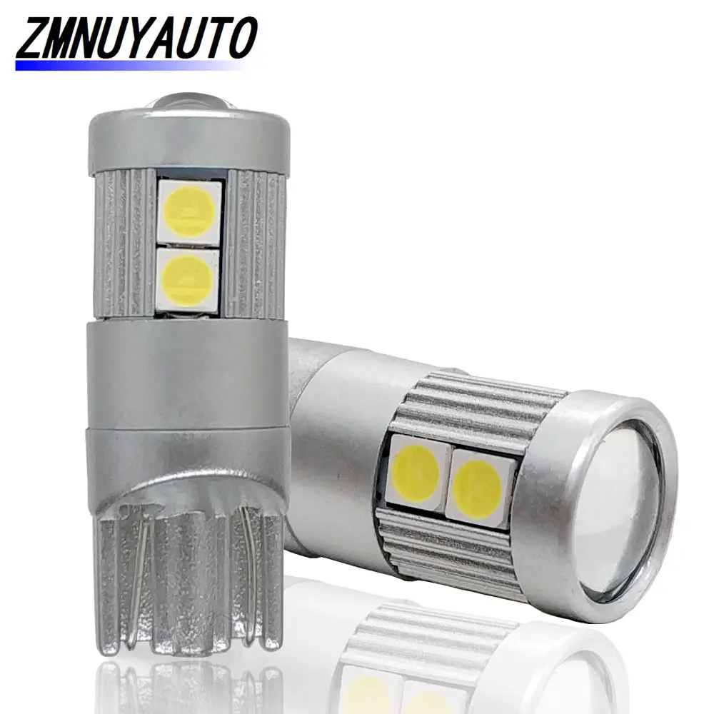 2 шт. Автомобильные светодиодные лампы W5W CANBUS T10 194 501 12 в 9 SMD 3030|Сигнальная лампа| |