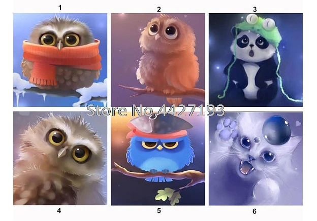 5D Diamond Embroidery DIY Painting Animals Diamonds Mosaic Owl Cross Stitch Needlework Full Square Drill Home Decoration | Дом и сад