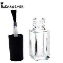 5 шт./лот бутылка для лака для ногтей пустые косметические контейнеры с крышкой кисти для ногтей стеклянные бутылки с кистью 15 мл прозрачное стекло