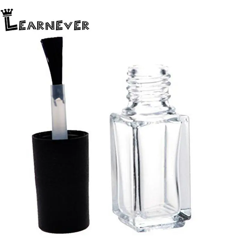 5pcs/lot Nail Polish Bottle Empty Cosmetic Containers With Lid Brush