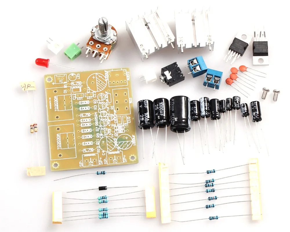 TDA2030A DIY Kit электронный усилитель двухканальный блок питания DIY Kit для Arduino производственный учебный набор